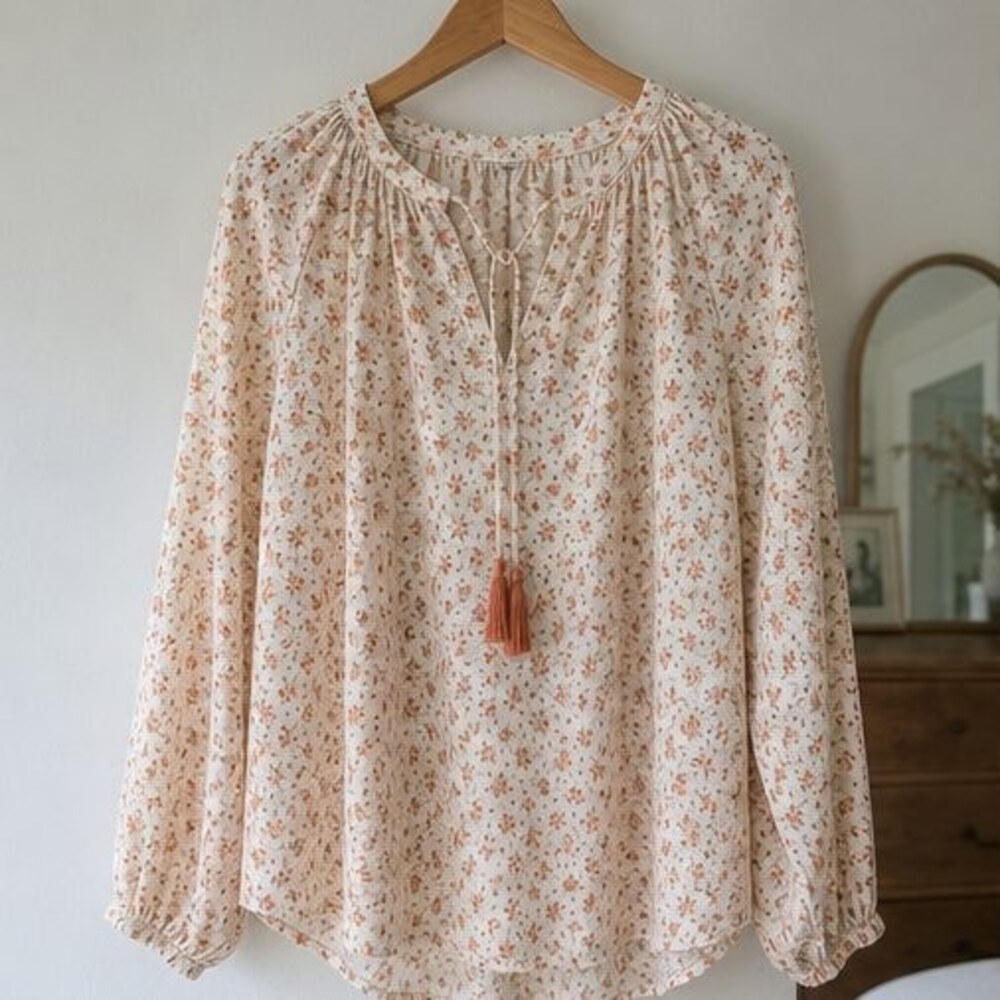 Black Smocked Top